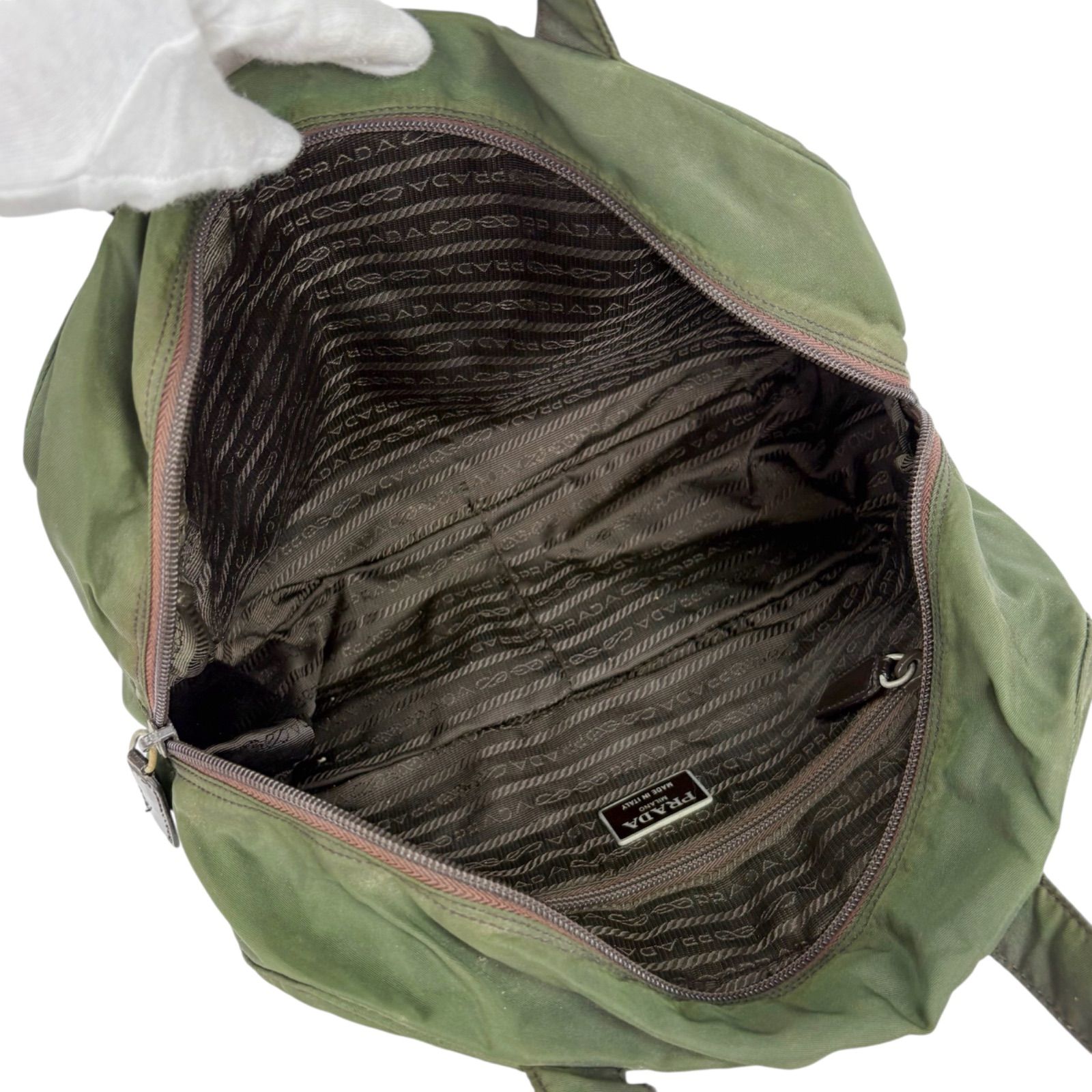 プラダ PRADA トライアングルロゴ ミニボストンバッグ ハンドバッグ