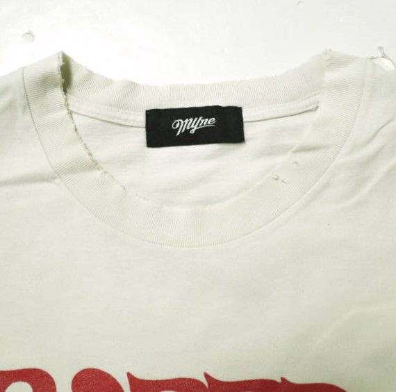 MYNE マイン 23SS BORED TEENAGER Printed T-shirt ダメージ加工 MYNE マイン 23SS BORED TEENAGER Printed T-shirt ダメージ加工
