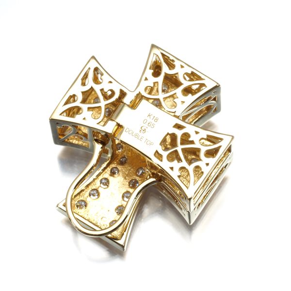 ゆきざき ペンダントトップ ダイヤ ダイヤモンド 0.65ct ダブル