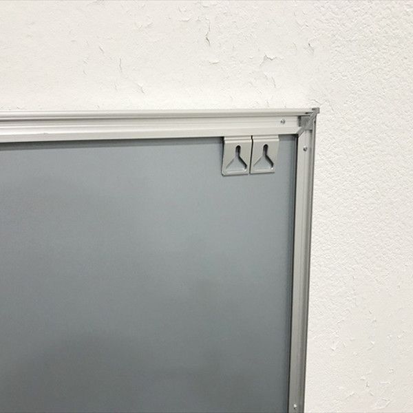 教育 壁掛ホワイトボード メタルライン シルバー