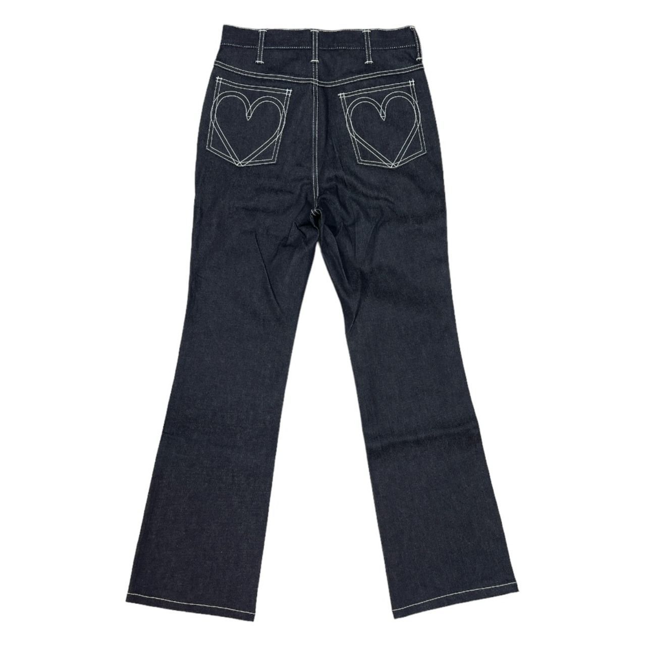 BASICKS Heart Stitch Flare Denim Pants - メルカリ