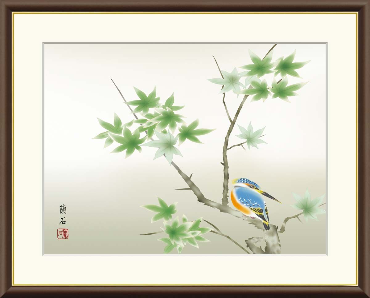 絵画 額付( 青緑＋金色の枠 )油絵 uF6-060903 静物 野菜 絵画 額 【