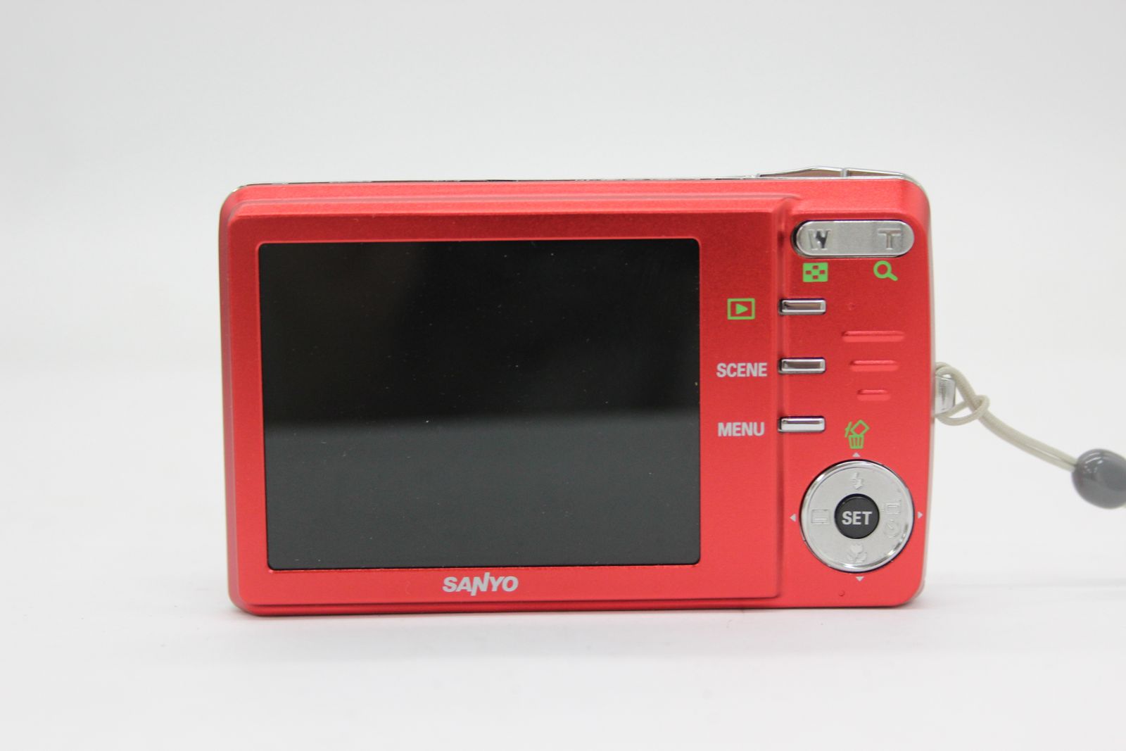 美品 返品保証】 【元箱付き】サンヨー Sanyo DSC-X1260 レッド 3x