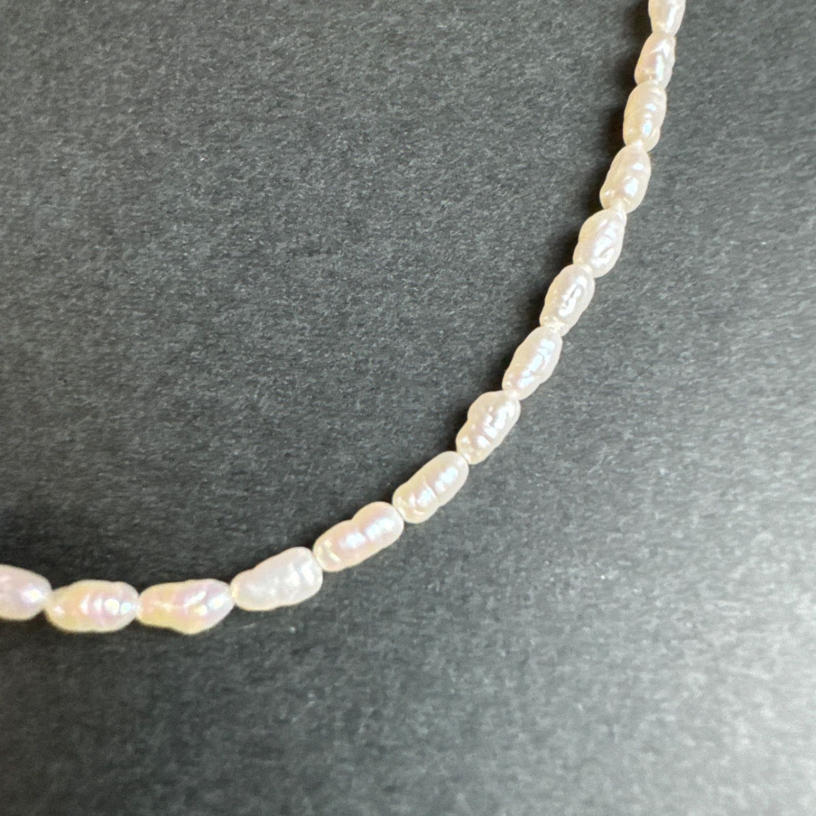 淡水パールネックレス 金具 K18 ペンダント一粒パール トップ - メルカリ 