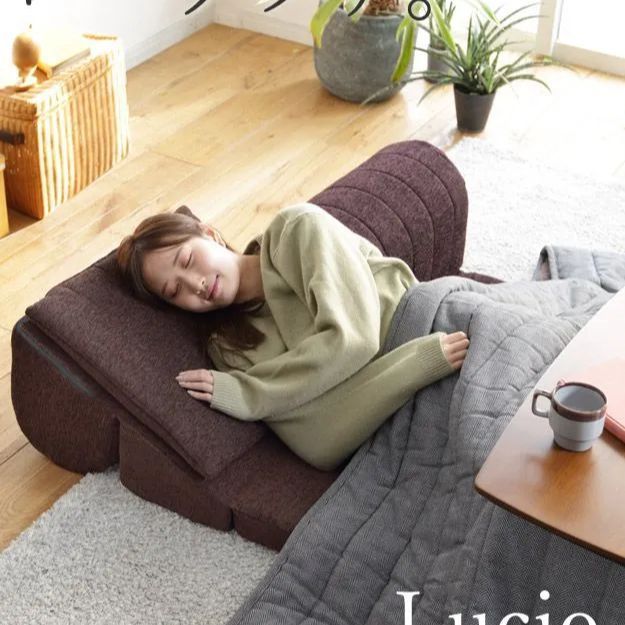 フロアソファー 一人掛け 低反発 フリースタイルローソファ〔ルシオ〕1人掛け ローソファー カウチソファー こたつ 一人暮らし クッション付 ファブリック 1年中快適 国産 日本製 座椅子 コンパクト  おしゃれ 新生活 71500043 OA