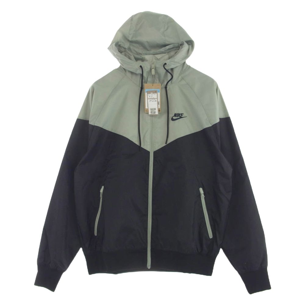 NIKE ナイキ DA0002-018 NSW HE WR ウーブン フーディ ジャケット ウィンドランナー ジャケット グリーン系 ブラック系 M【極上美品】【】