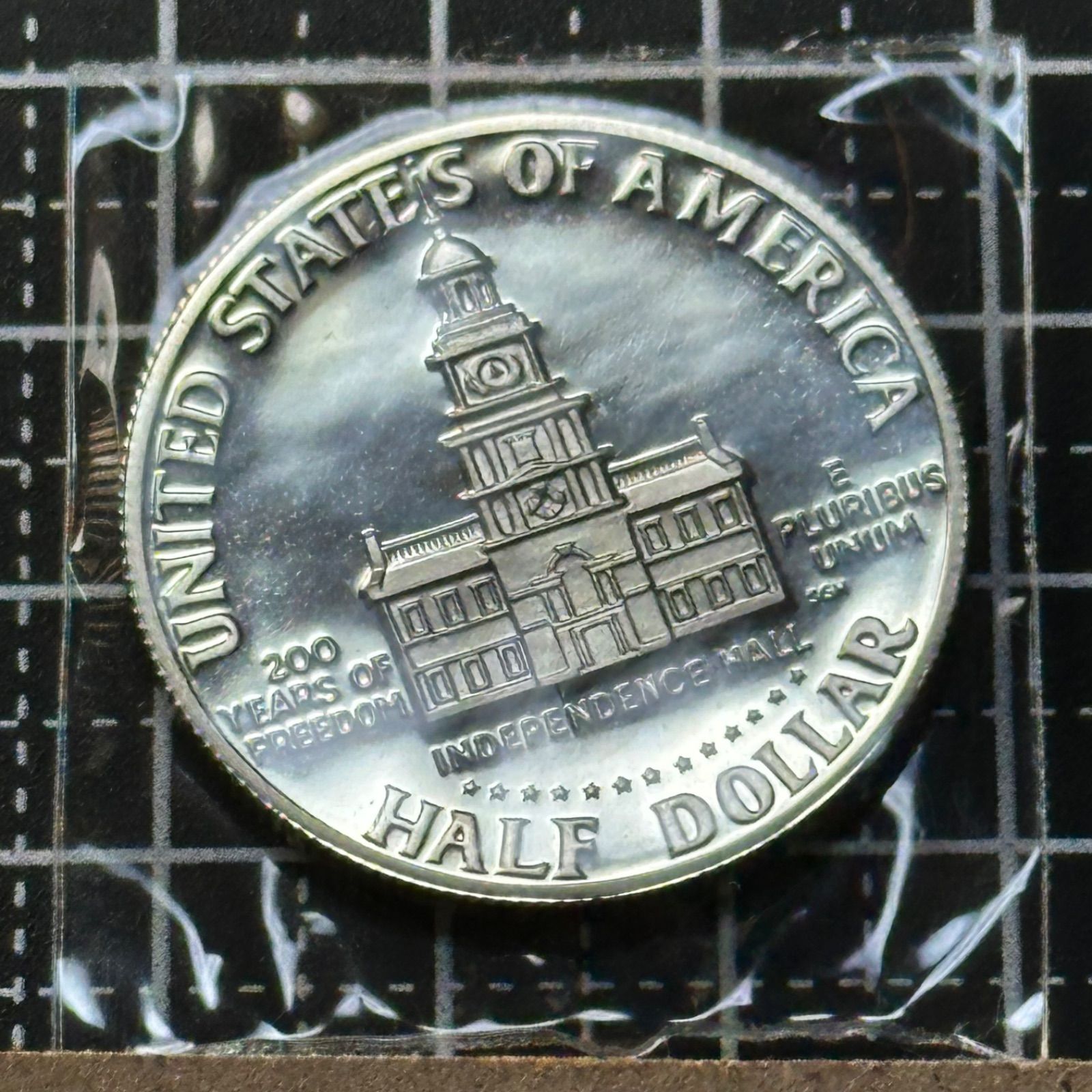アメリカ 1976年 建国200周年記念 ケネディ ハーフダラー銀貨 本物