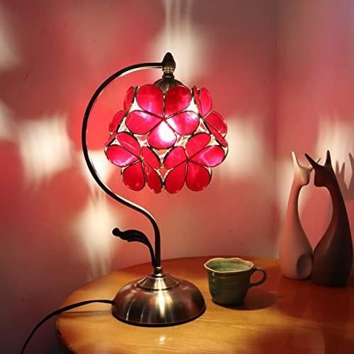 赤い Bieye照明 桜 ティファニーランプ ステンドグラスランプ