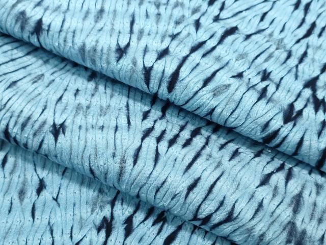 平和屋着物∴夏物 浴衣 有松鳴海絞り 草花文 高島屋扱い 綿 逸品