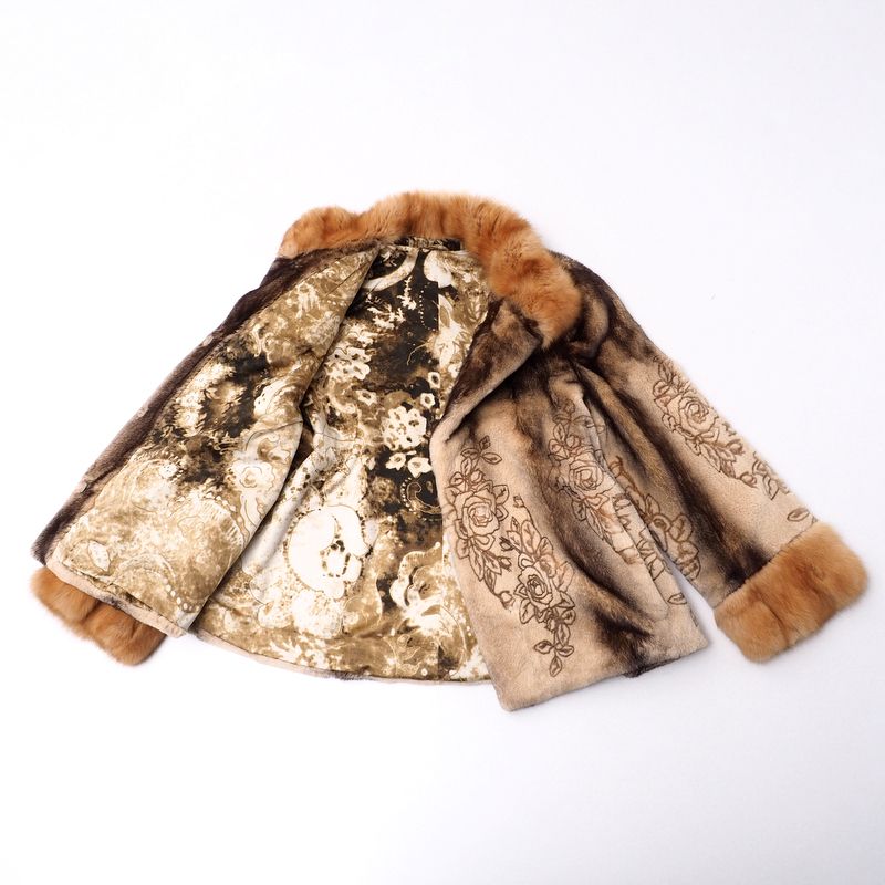 SAGA MINK】サガミンク 毛皮コート ファー 金サガ ダークミンク