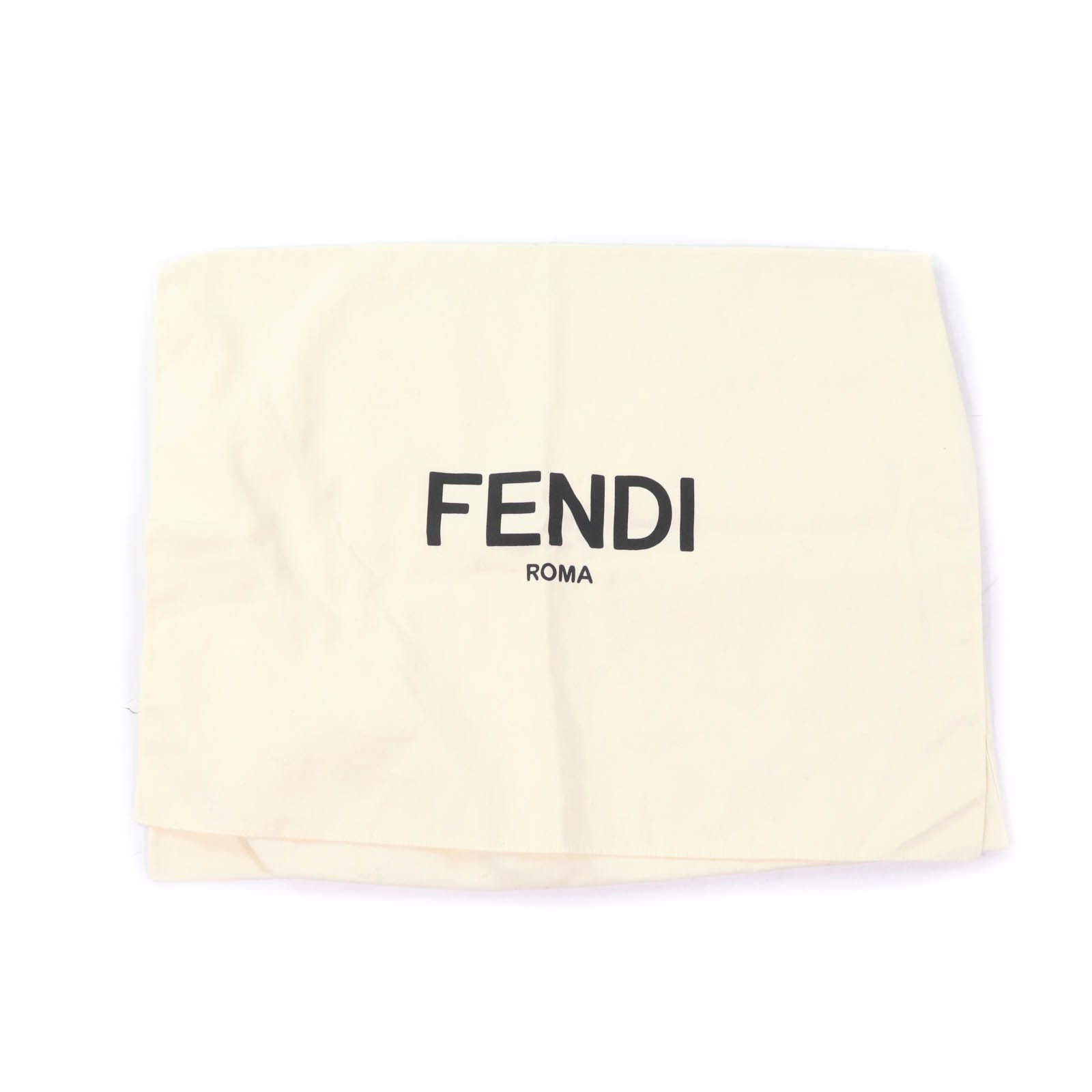 美品☆FENDI フェンディ FXT252 カシミヤ混 ズッカ柄 ファーポケット付  