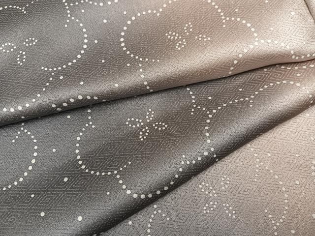 平和屋着物●上質な小紋 梅 暈し染め 正絹 ♥ AABC6876ph