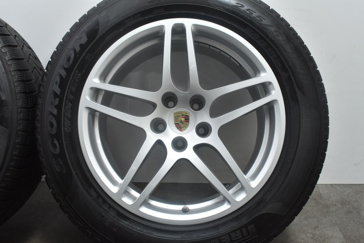 【程度良好品】ポルシェ 95B マカンS 純正 18in 8J 9J +21 PCD112 ピレリ 235/60R18 255/55R18 承認 N0 95B601025AR 95B601025AS 即納可能