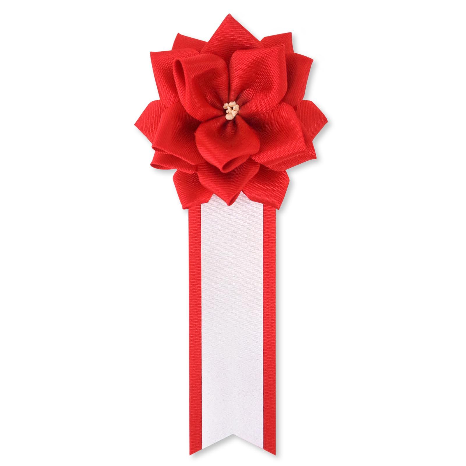 入手困難 YONEOKA RIBBON リボン記章 胸章 徽章 小リボンバラ タレ付き 20個セット 式典 セレモニー イベント パーティー 来賓 主賓 卒業式 入学式