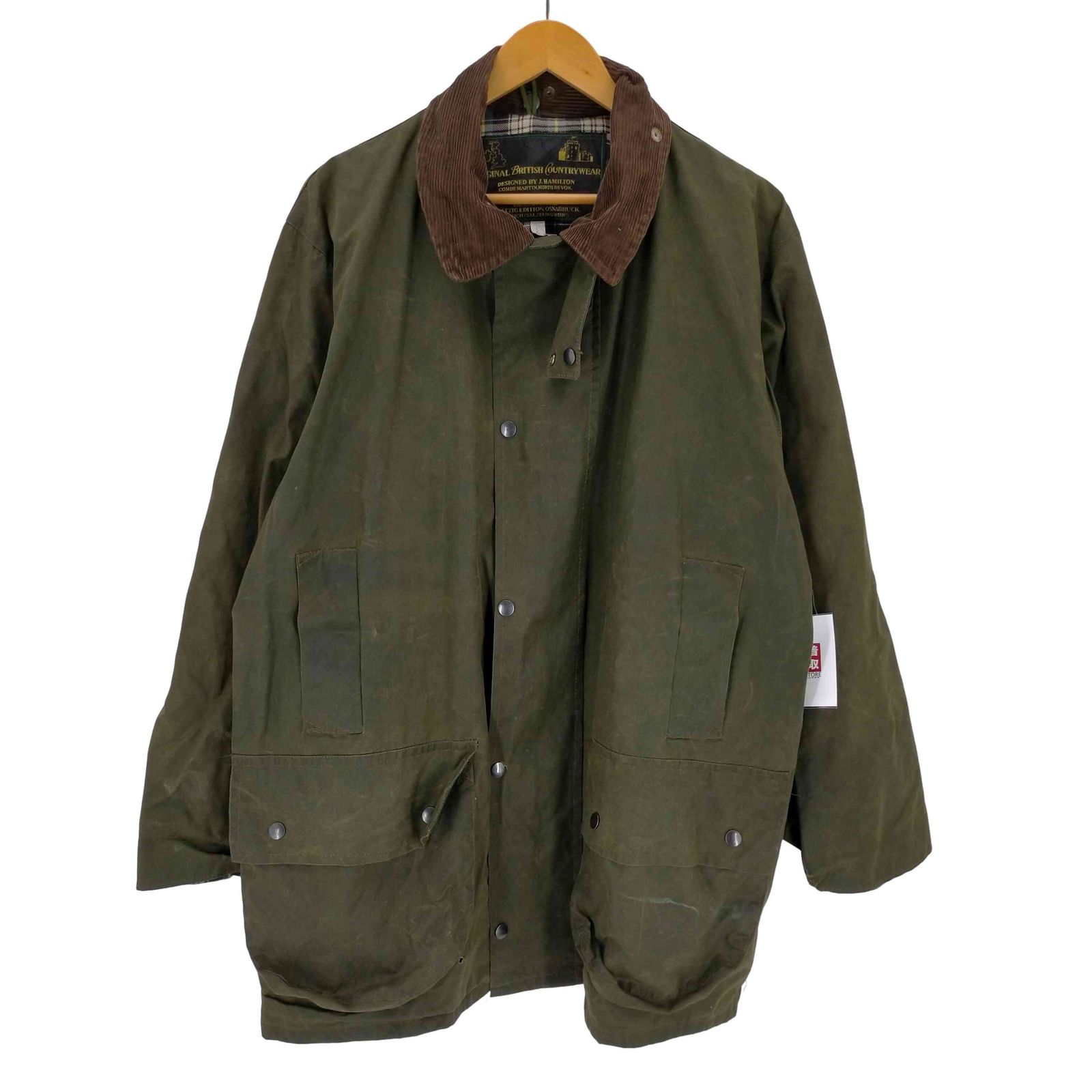 ユーズドフルギ 古着 ORIGINAL BRITISH COUNTRYWEAR イギリス製 オイルドジャケット メンズ import L