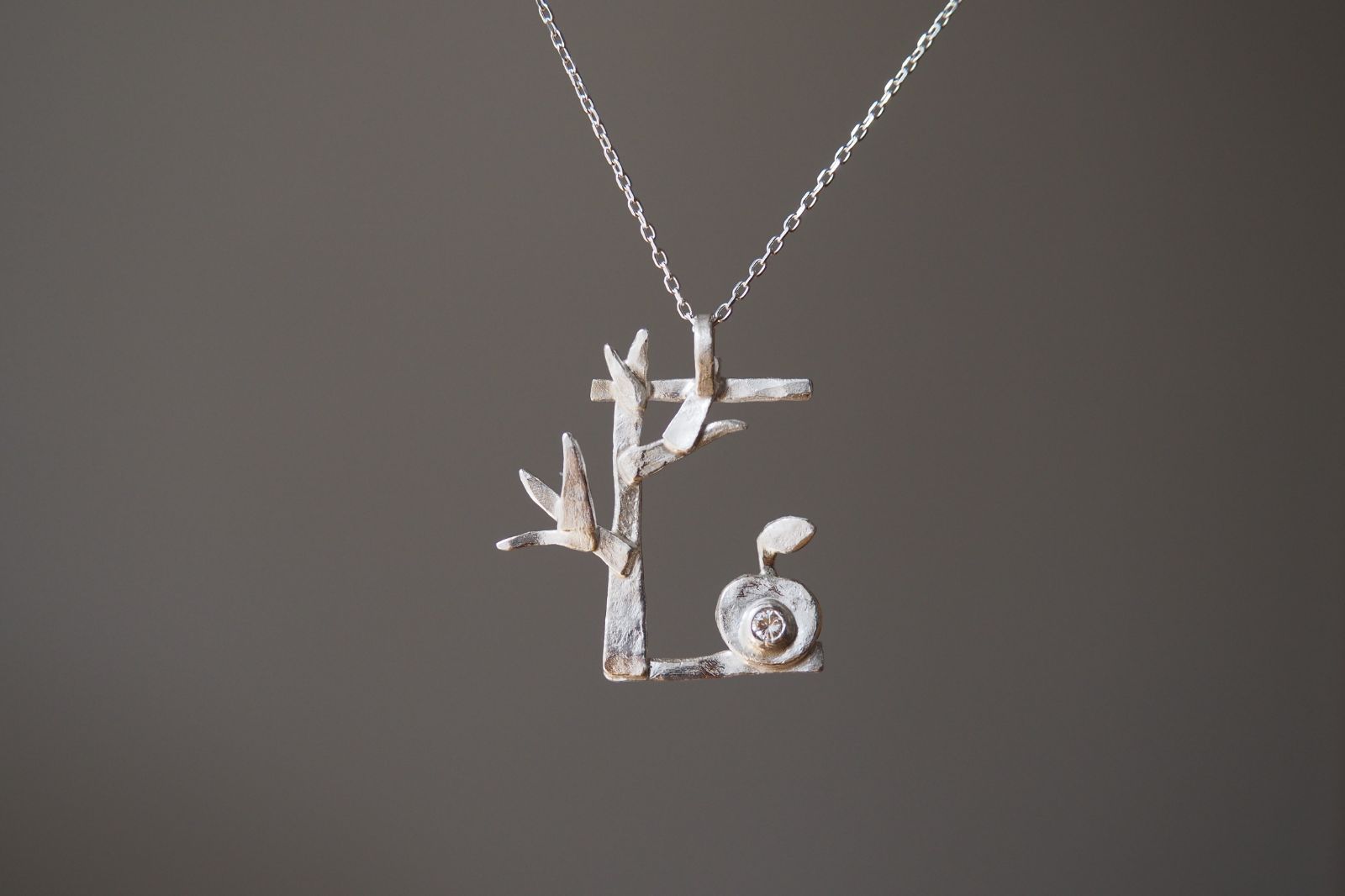 eden　ダイヤモンドのシルバーネックレス silver925◼pivo◼2302