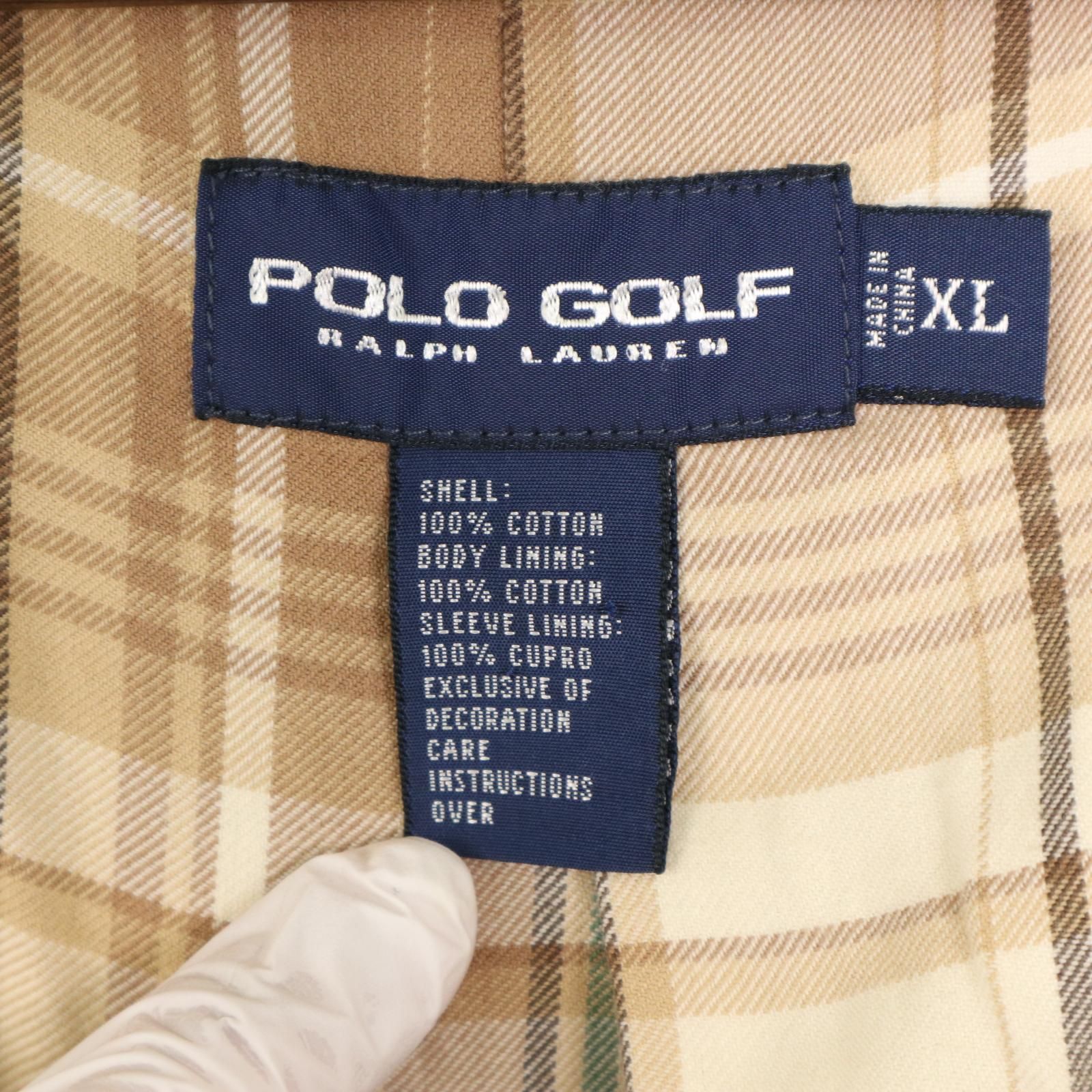 POLO GOLF ポロゴルフ ハリントンジャケット ラルフローレン ベージュ