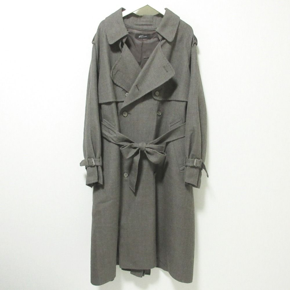 美品 21AW Stunning Lure スタニングルアー ウーステッドリバーコート 
