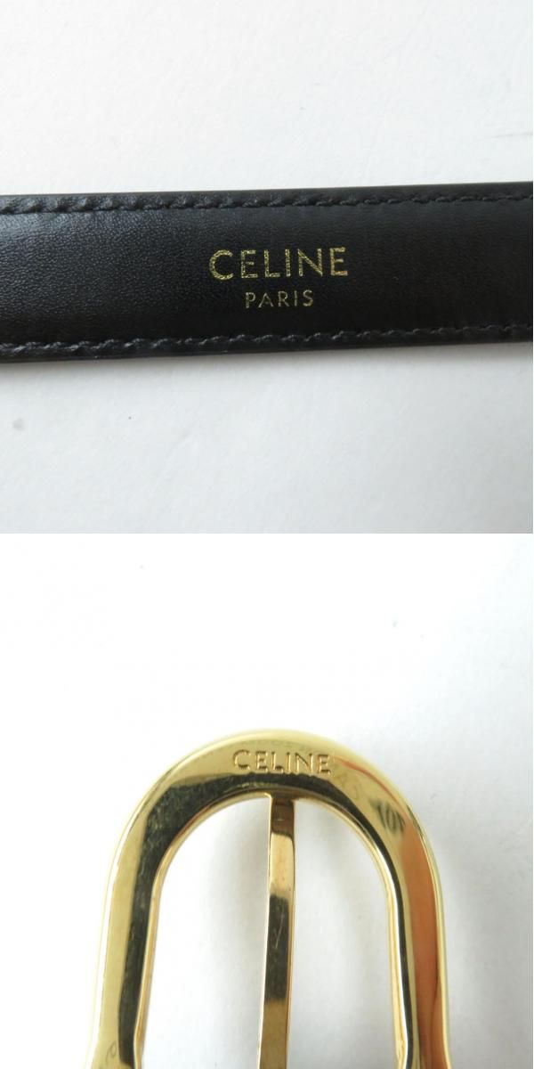 極美品☆CELINE セリーヌ ピンバックル パイソンレザー ベルト