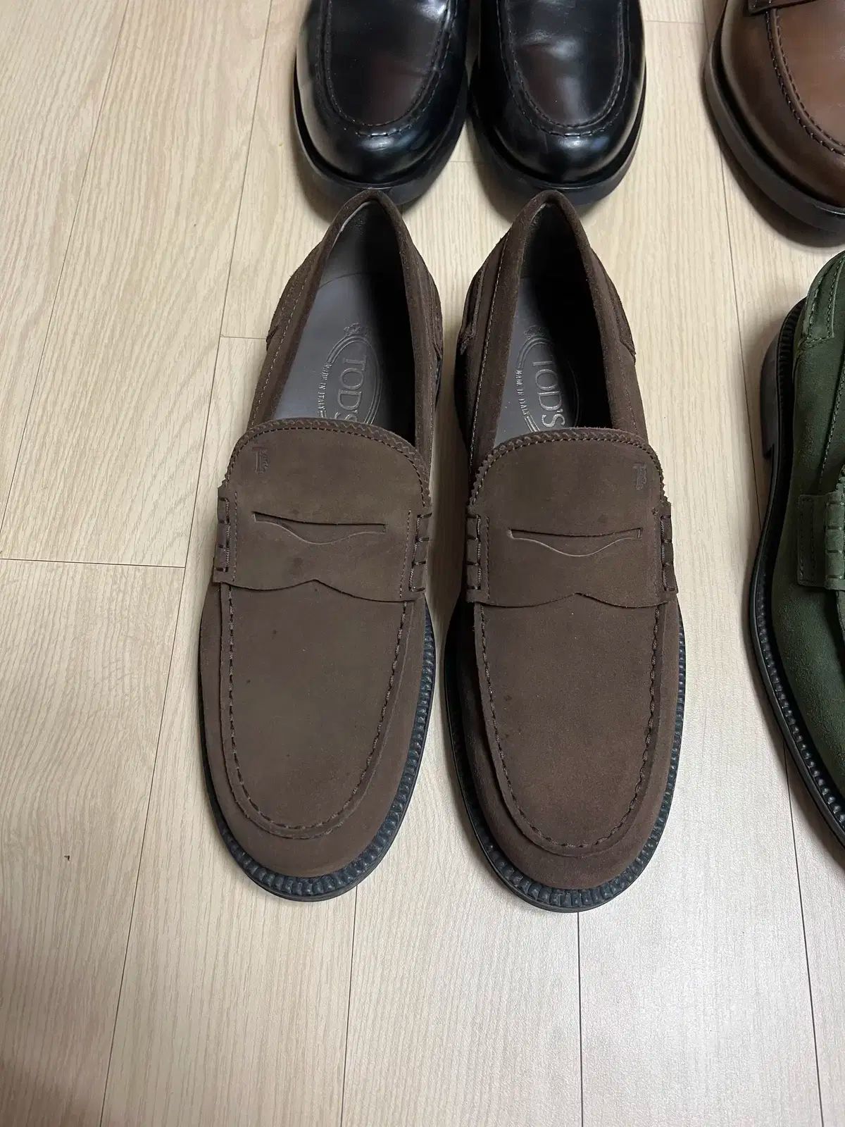 TOD S トッズ スエード ローファー uk8 5 サイズ ブラウン