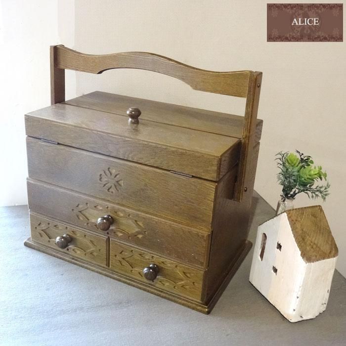 ヒノキ無垢材】3段カフェシェルフ13cmタイプ アンティークキッチン