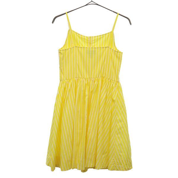 ポロラルフローレン ストライプ キャミワンピース 10 イエロー POLO  