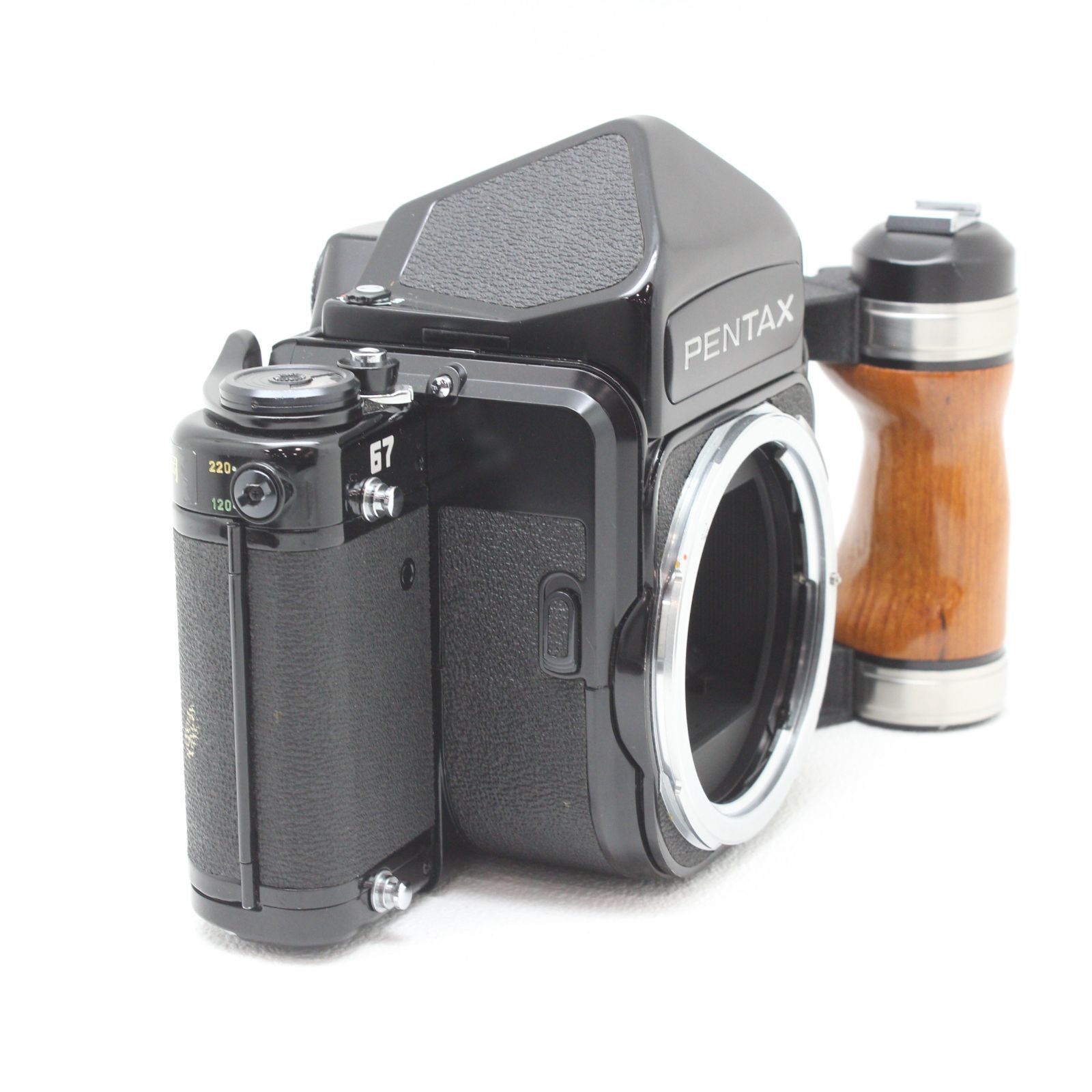 PENTAX 67 動作未確認　ジャンク品扱い　木製グリップ付き 2025年最新】木製グリップ PENTAX 67の人気アイテム - メルカリ