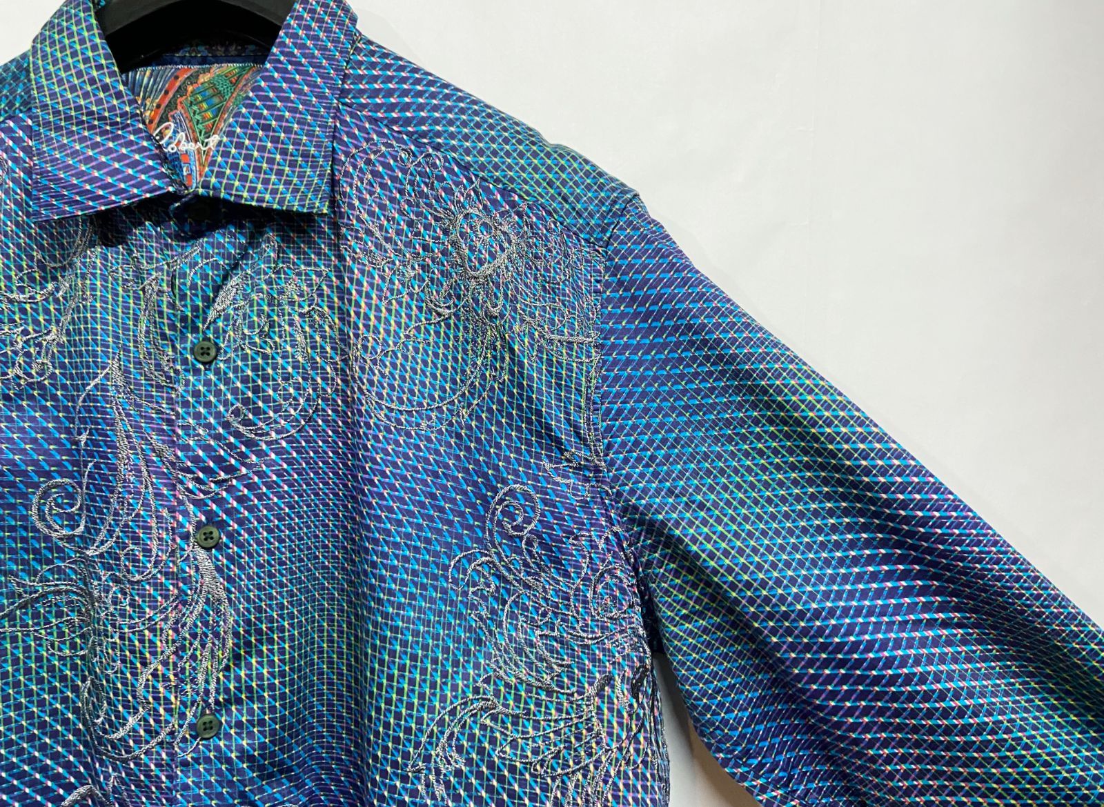 ロバートグラハム長袖シャツ 希少】Robert Graham ロバートグラハム 長袖シャツ 古着 - メルカリ