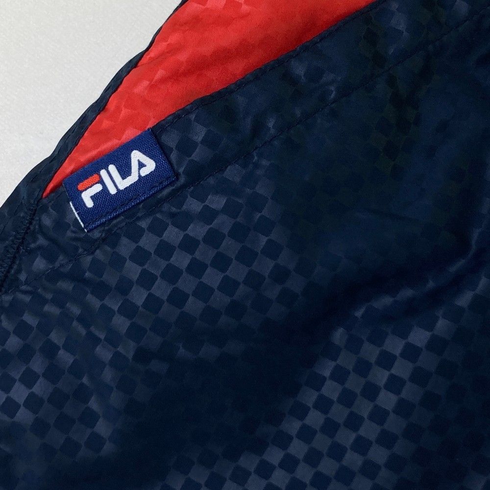 サイズ：L FILA GOLF フィラゴルフ ; 中綿パンツ チェック柄 ネイビー