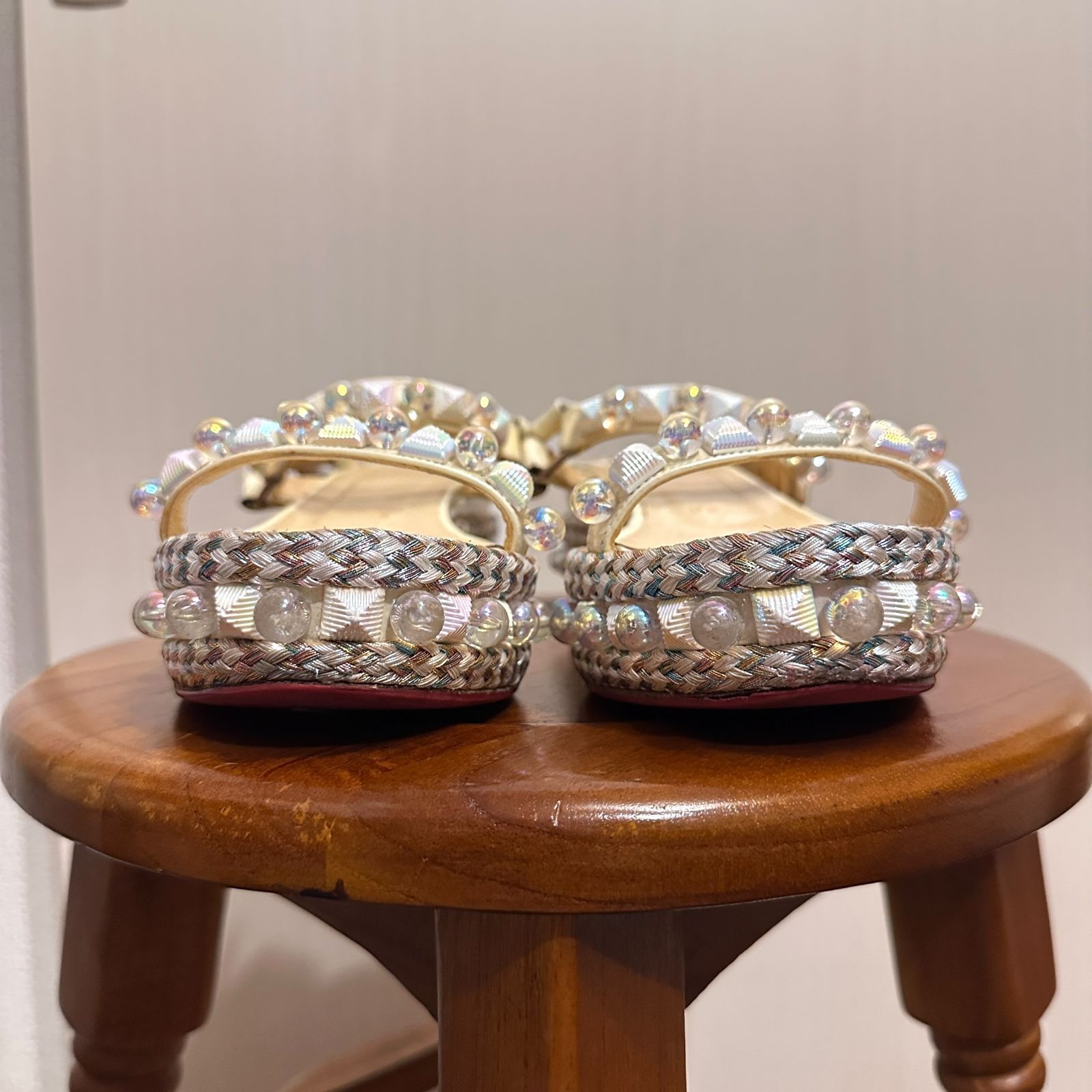 Christian Louboutin】Cataconico（カタコニコ）パール×編み込み