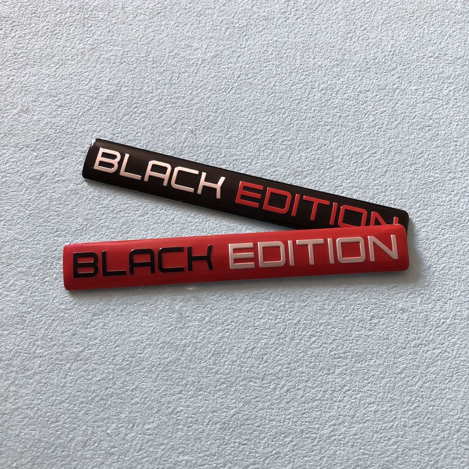ブラック エディション エンブレム ステッカー【銀】2個