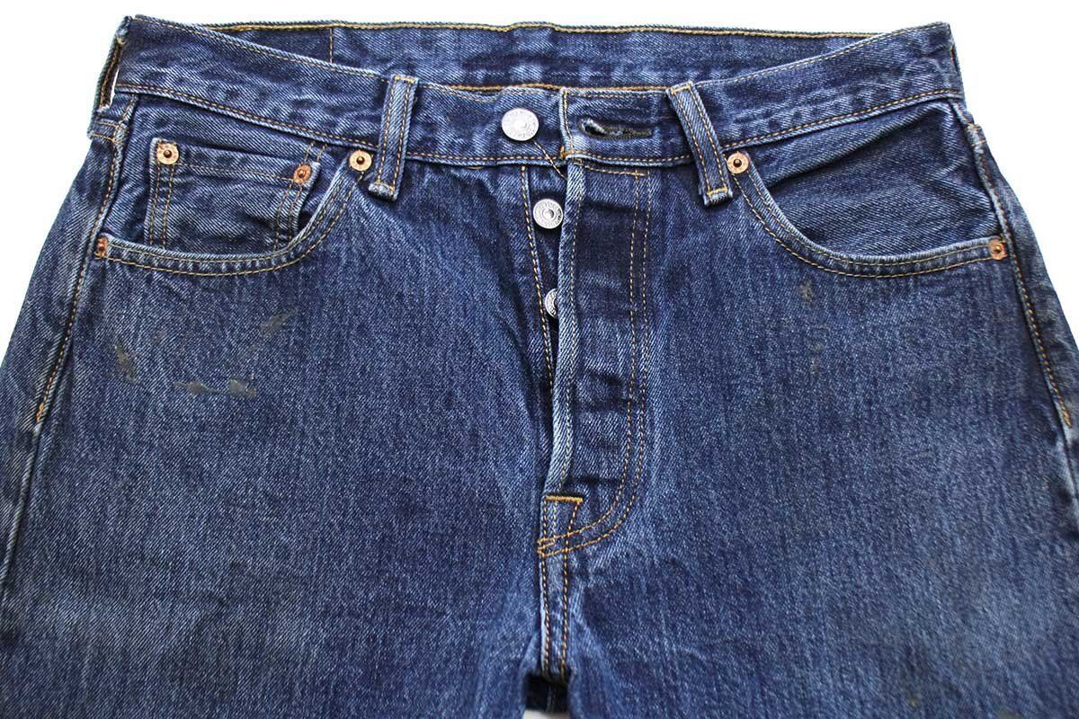 リーバイス 501 ストレート W38 L34 濃紺 ダメージ デニム ジーンズ Levi's メキシコ製 Levi'sリーバイス 501 ダメージ デニムパンツ