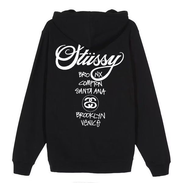 新品・未使用】ステューシー stussy パーカー ブラック 送料無料