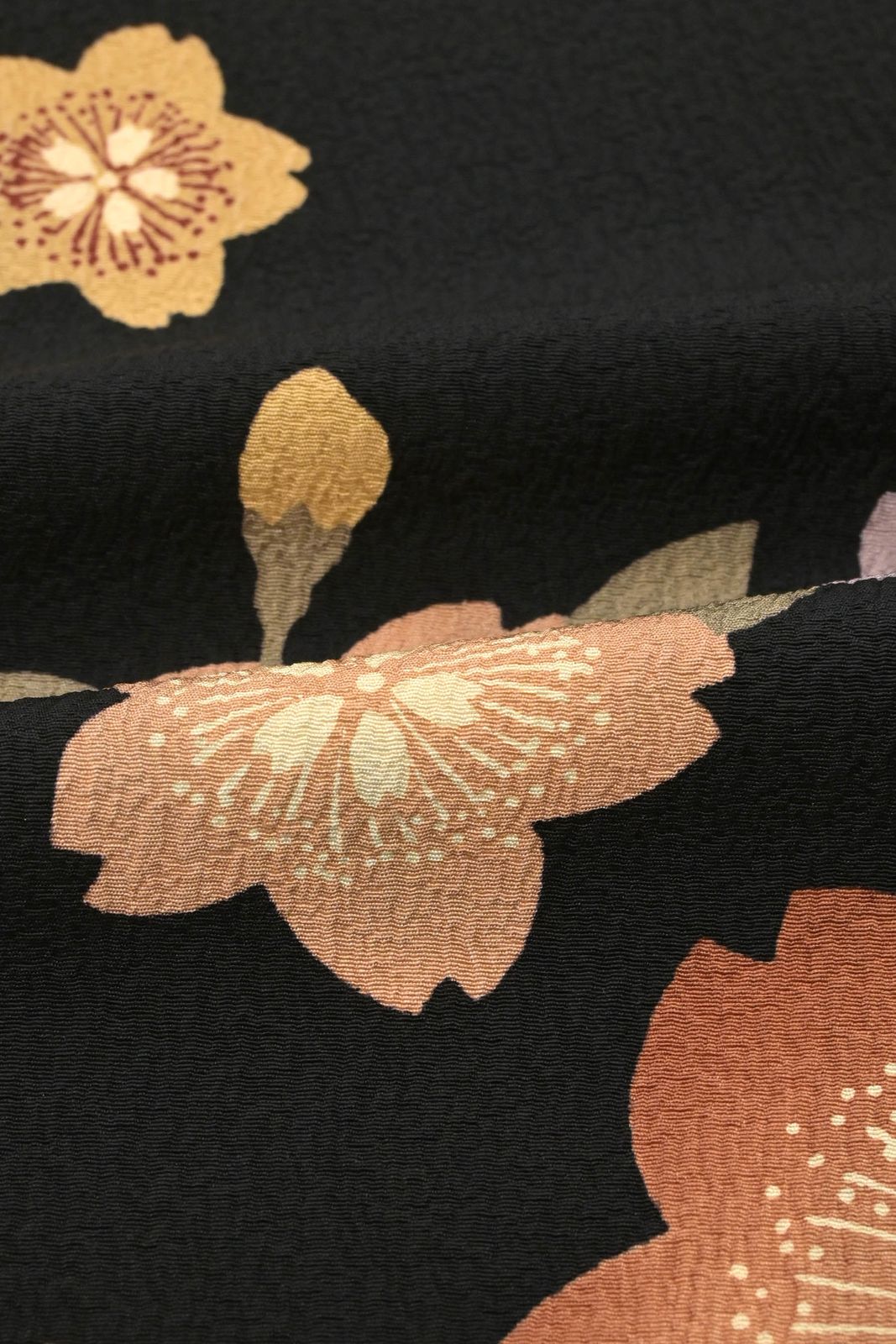 小紋 正絹】手加工友禅｜お仕立て上がり｜中古美品｜桜散らし｜身丈164