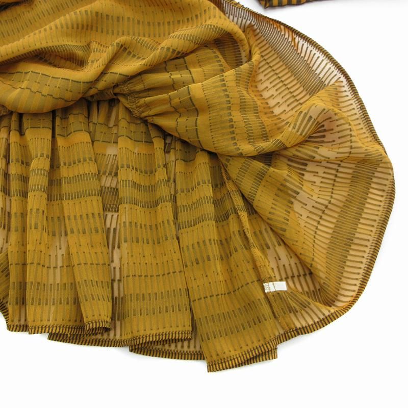 ヒロココシノ HIROKO KOSHINO 美品 ワンピース インナー付き 