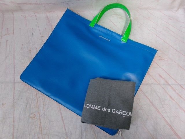 COMME des GARCONS ｺﾑﾃﾞｷﾞｬﾙｿﾝ SUPER FLUO ﾊﾝﾄﾞﾊﾞｯｸﾞ ﾚｻﾞｰﾊﾞｯｸﾞ SA9000SF ﾏﾙﾁｶﾗｰ 991865502