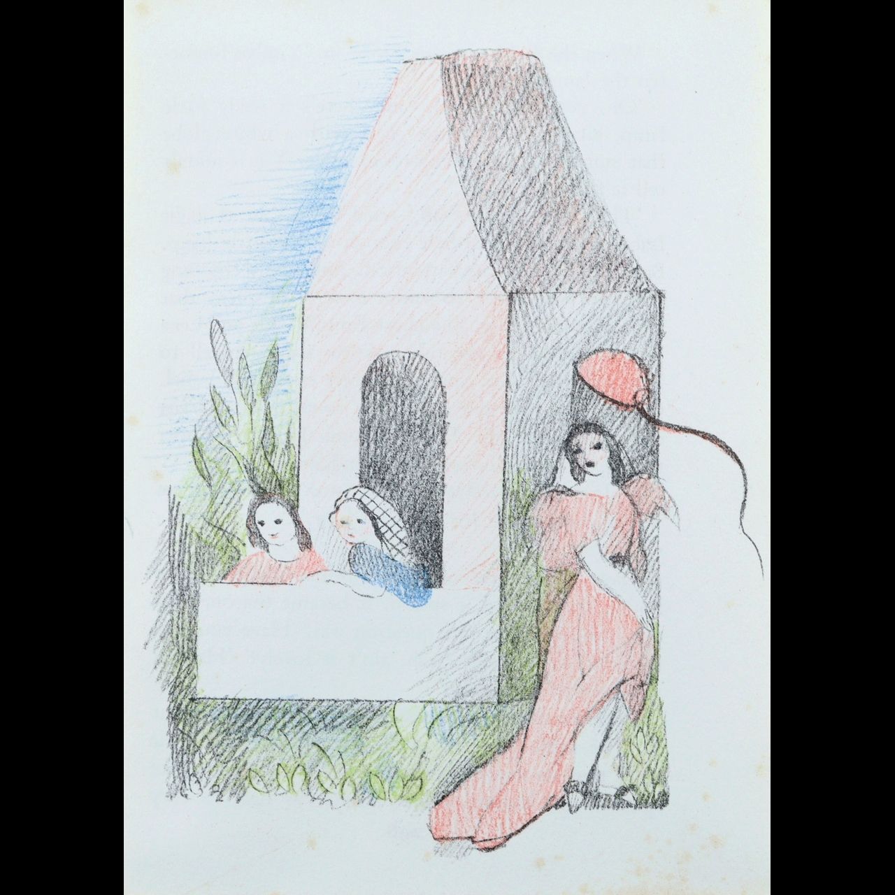 売れ筋 マリー・ローランサン 「園遊会」 リトグラフ 限定1200部 楾 D70-QU