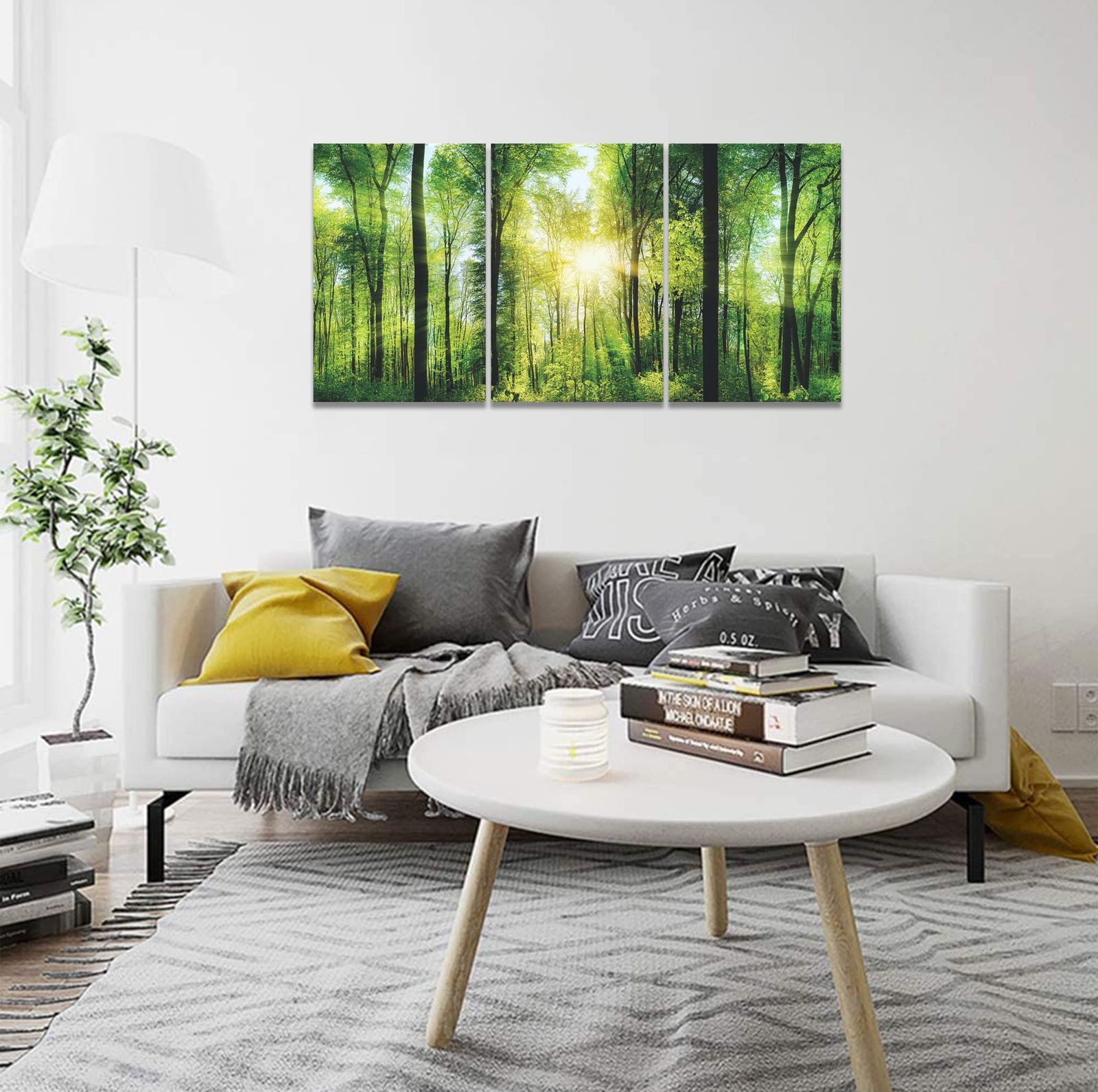 新品　ガラス　壁掛け　アートパネル ポスター　3PCSセット 自然風景　絵画 Amazon.co.jp: アート パネル 3枚 森林 絵画 太陽絵 山絵 木