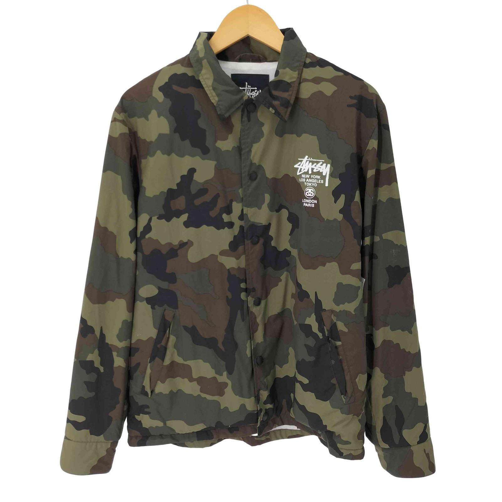 ステューシー Stussy ワールドツアー コーチジャケット カモ柄 メンズ import M