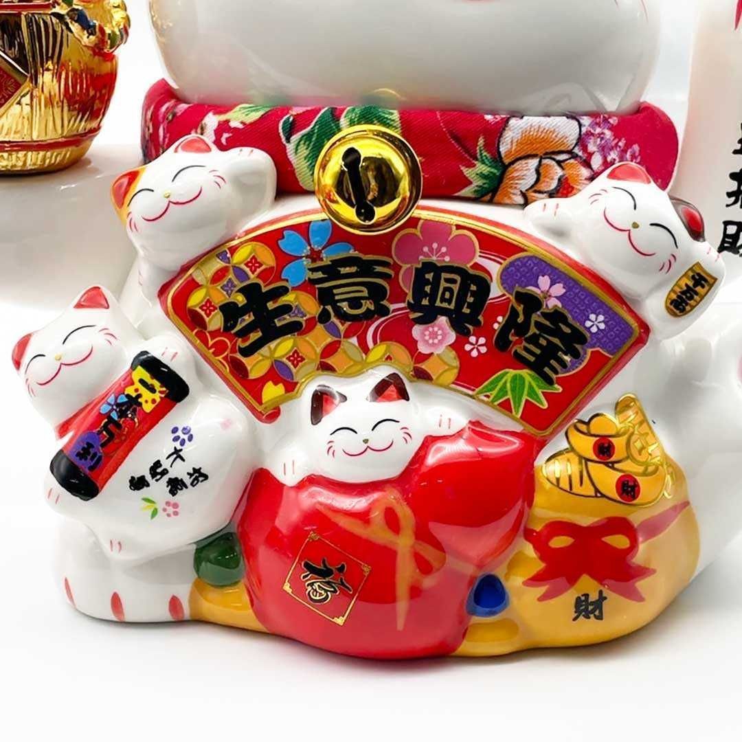 風水 置物 招き猫 生意興隆 千万両 福 招財 劫財 金 風水アイテム 金運