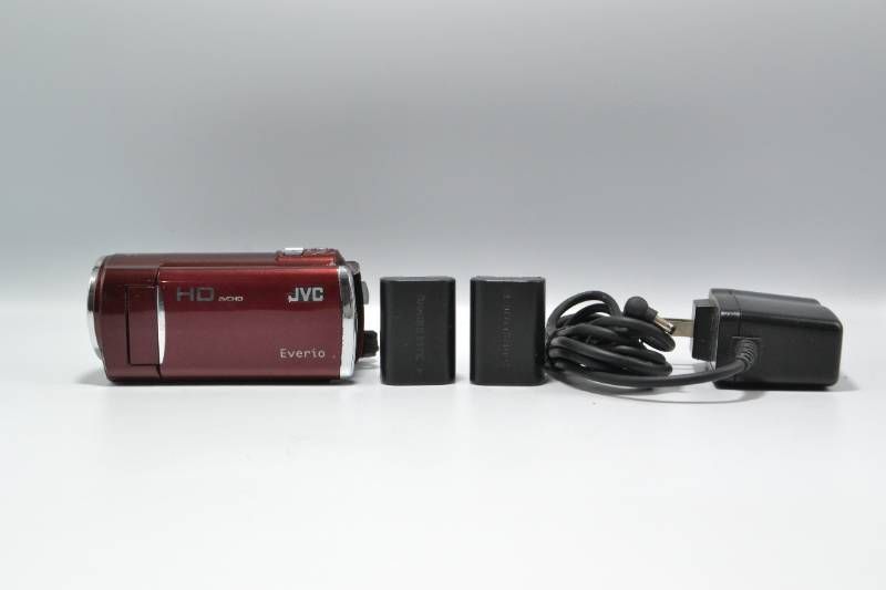JVC Everio HD ビデオカメラ 40倍ズーム GZ-HM450 レッド 【公式通販】