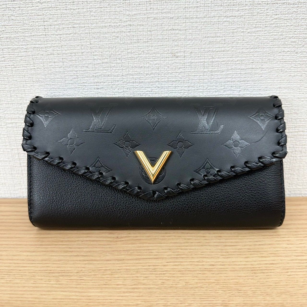 ♪　LOUIS VUITTON ルイヴィトン M62059 ポルトフォイユ・ヴェリー ノワール 長財布 財布 ロングウォレット ブラック モノグラム  ビトン