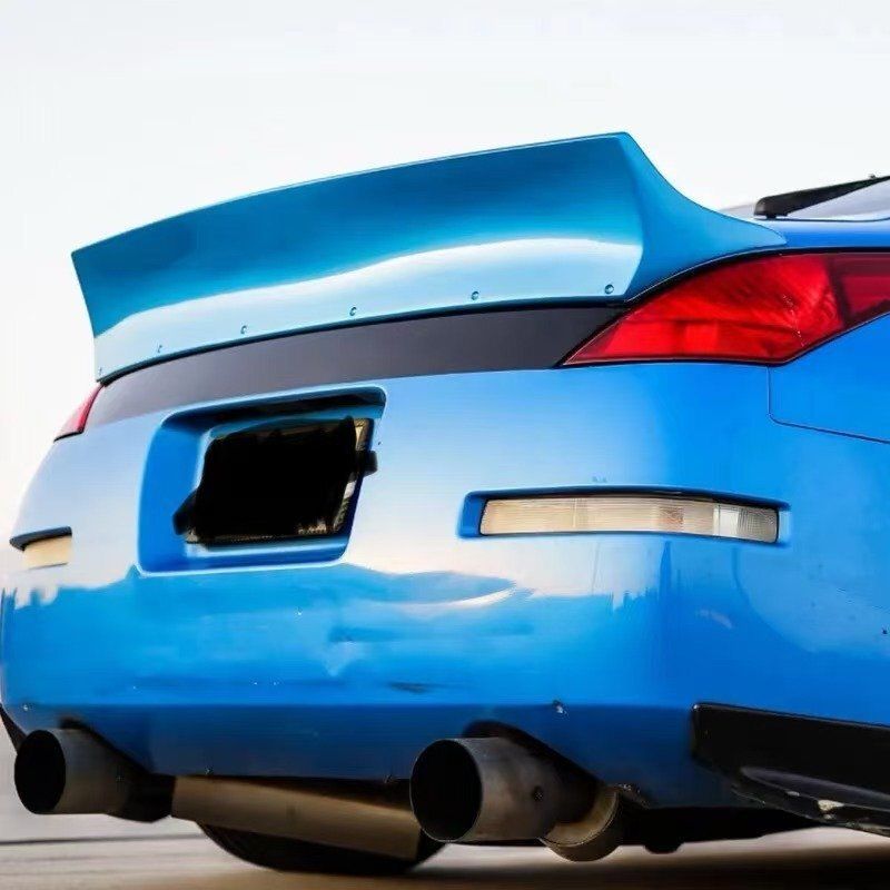 日産 フェアレディZ リアスポイラー ダックテール カーボン調 y z33 Z33 フェアレディZ 350Z ダックテール スポイラー ウイング JDM USDM エアロ スタンス ロケットバニー AT3480