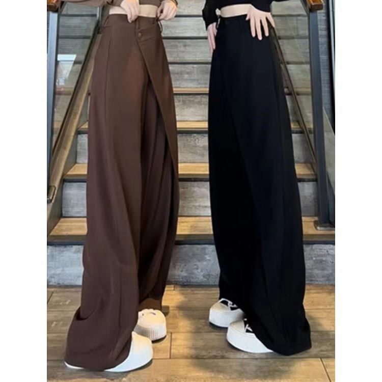 デザインパンツ アシンメトリー ティアード ハイウエスト 綺麗め 楽天市場】タックワイドパンツレディース ボトムス