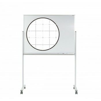 馬印 MAJI マジ シリーズ片面脚付ホーローホワイトボード 暗線入 W1272×D610×H1805mm MH34TXN