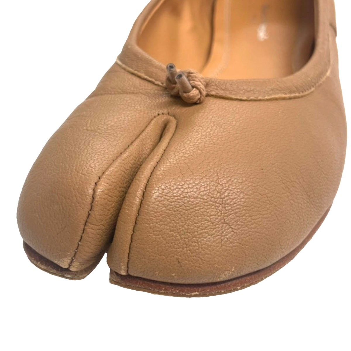 Maison Margiela メゾン マルジェラ 23SS 足袋 タビバレリーナフラットシューズ S58WZ0042 ブラウン 36 Maison Margiela メゾン マルジェラ 23SS 足袋 タビバレリーナフラット