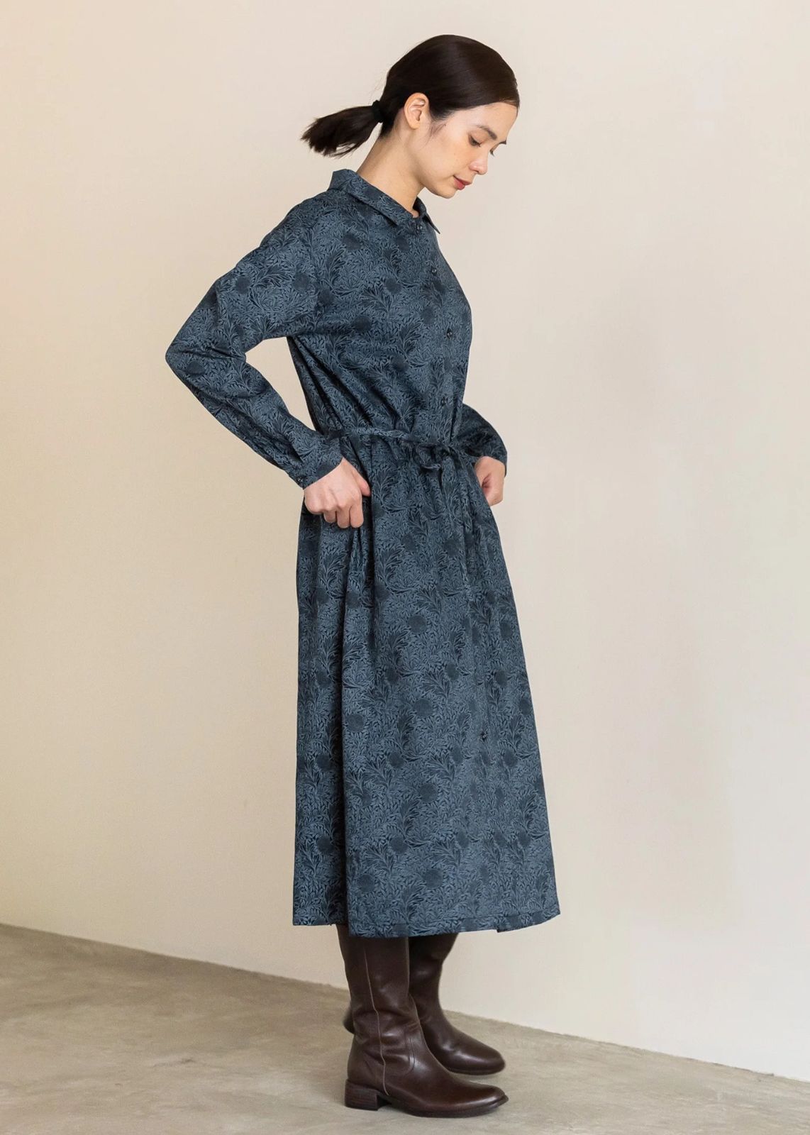 【ピープルツリー 】Ｖ＆Ａ オーガニックコットンサテン シャツワンピース 楽天市場】【ピープルツリー 公式】【people tree】V＆A