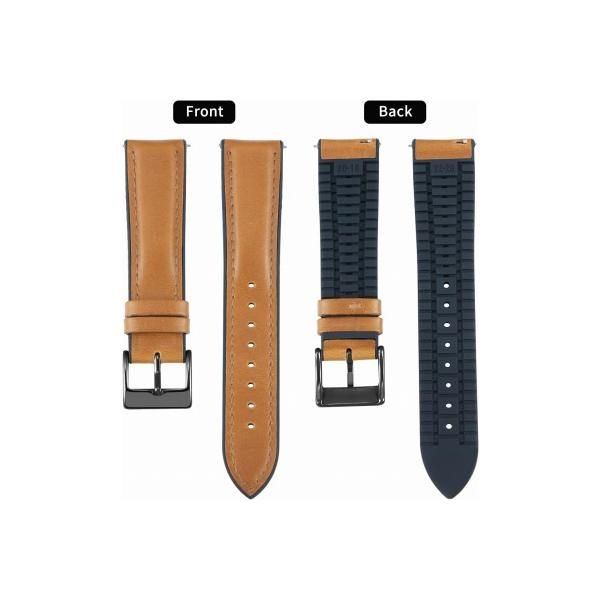 BINLUN 時計バンド 交換腕時計革ベルトレザーウオッチストッラプ 3色バックルセット12/14/16mm レディース レッド ブラック BINLUN 時計バンド 交換革ベルトレザーウオッチストッラプ 3色バックル