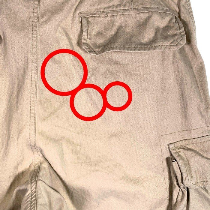 90-00's GAP ギャップ Cargo ヘリンボーン カーゴパンツ オフ