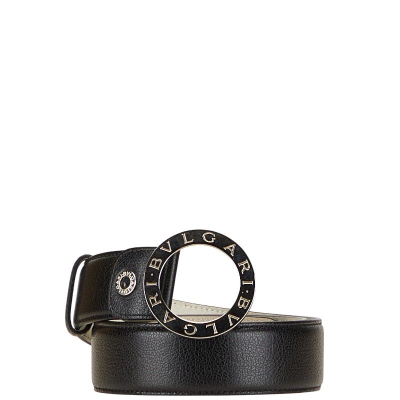 ブルガリ ブルガリブルガリ ベルト サイズ：105 42 ブラック レザー  
